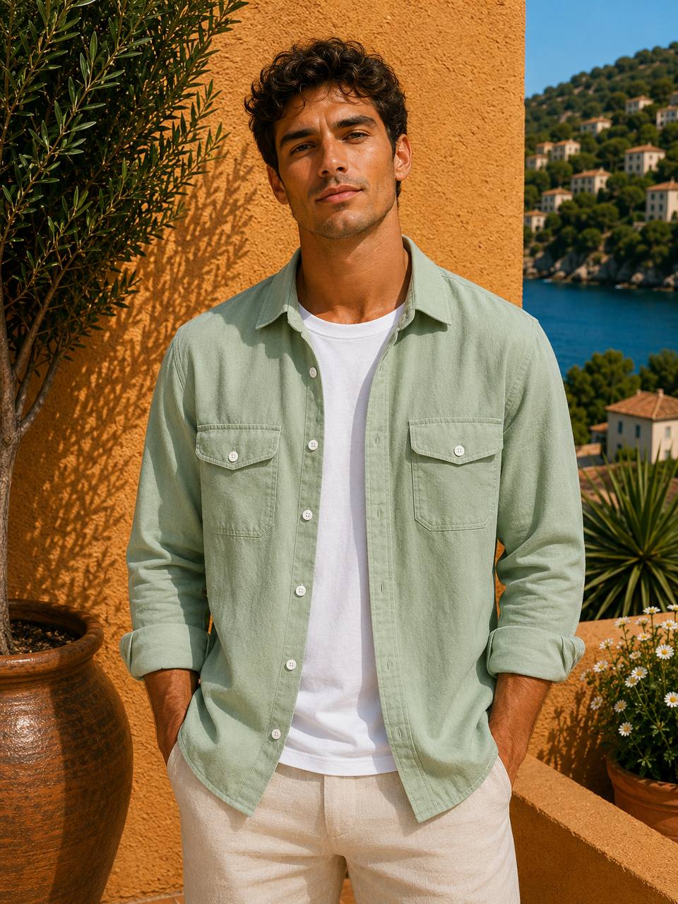 Camisa Utility de Algodón