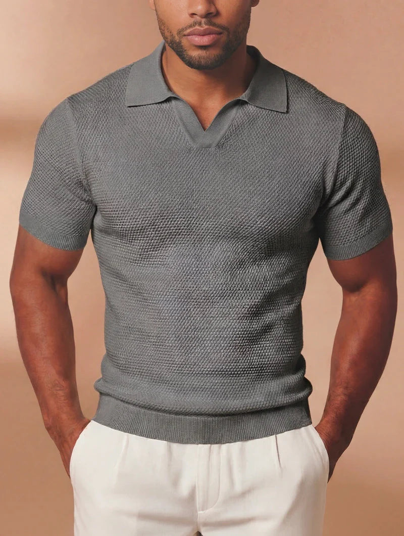 Polo Urban Texture Gris