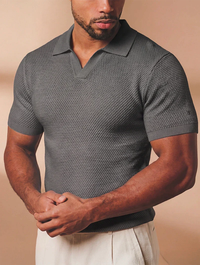 Polo Urban Texture Gris