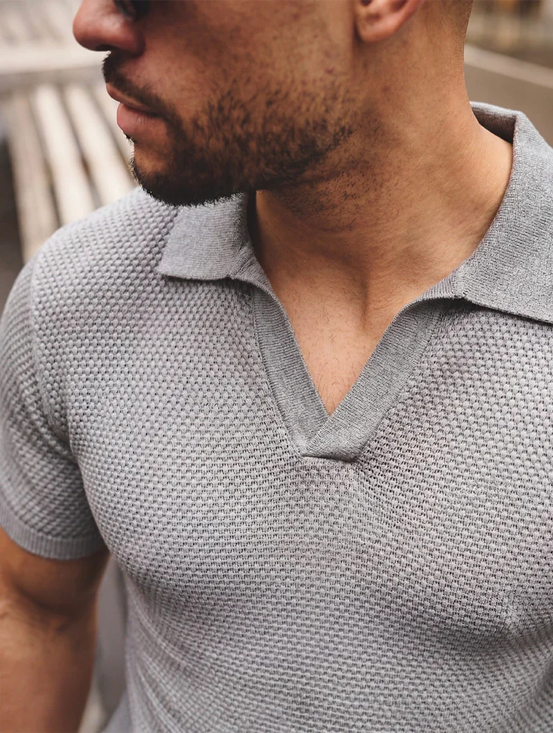 Polo Urban Texture Gris