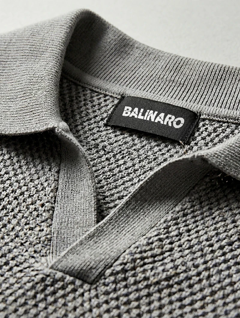 Polo Urban Texture Gris