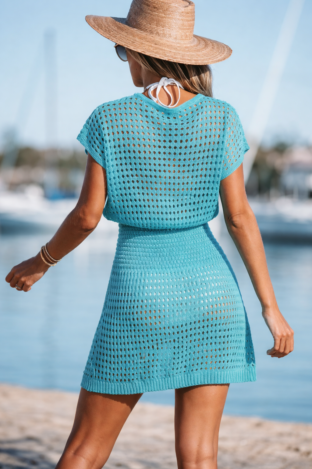 Vestido Cala Blanca Crochet