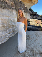Vestido Celeste Éclat